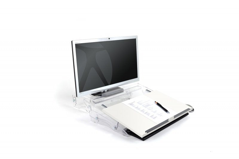 EAN 8717399998277 - BakkerElkhuizen FlexDesk 630N archivador Acrílico, Plástico, Caucho, Acero Transparente, Blanco imagen 3