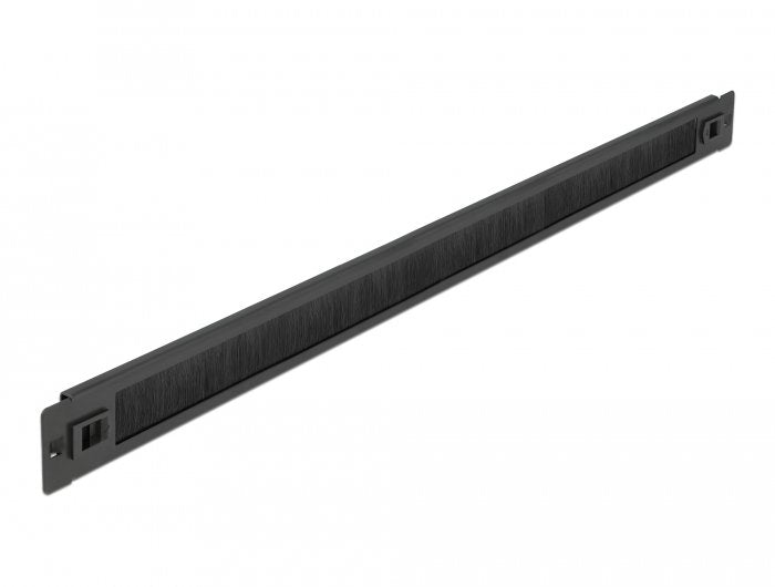 Digitus 19" Panel Gestión De Cables Barra Escobilla Sin Herramientas 1 U Negro