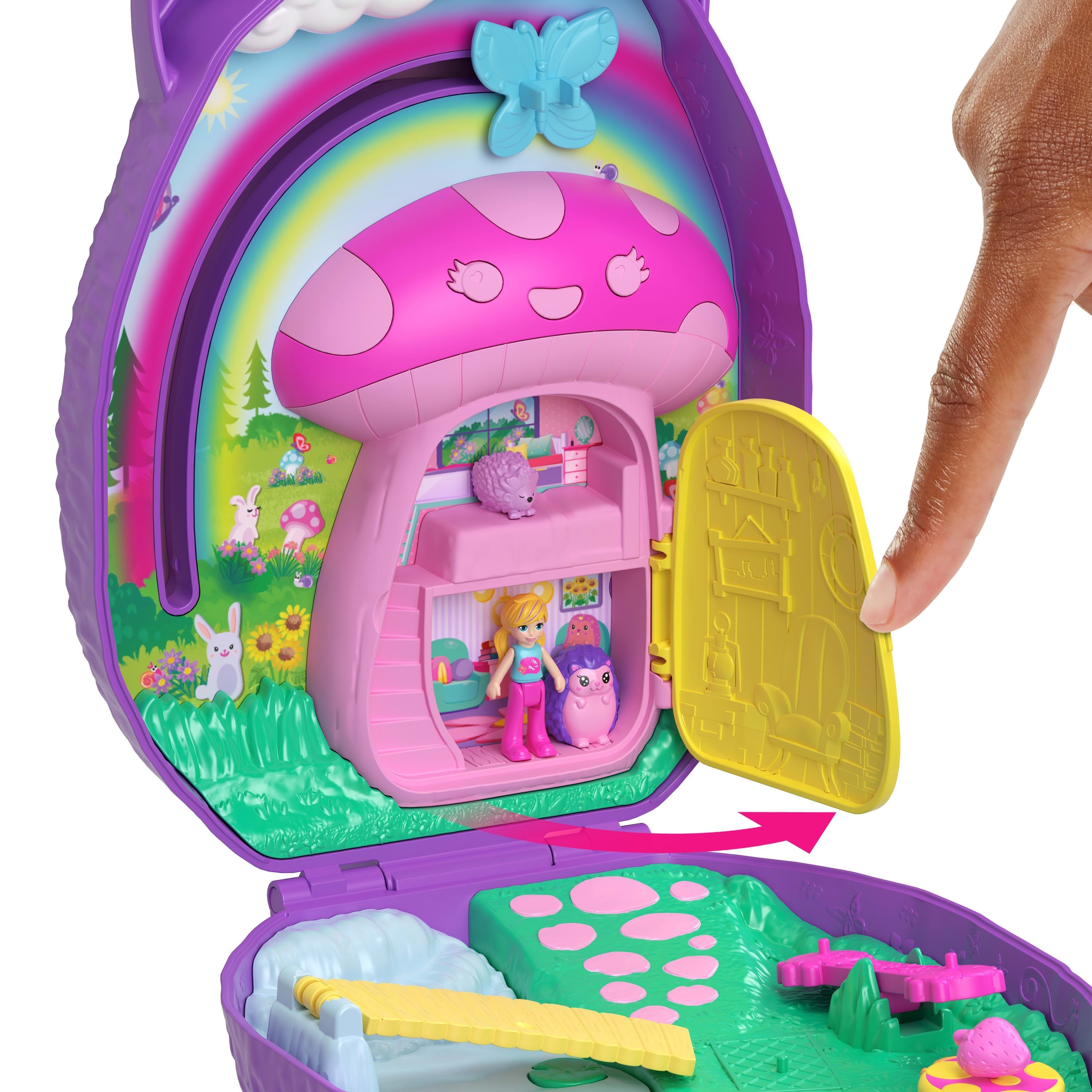 Zestaw Figurek Polly Pocket Kompaktowa Torebka Rodzina Jezyków