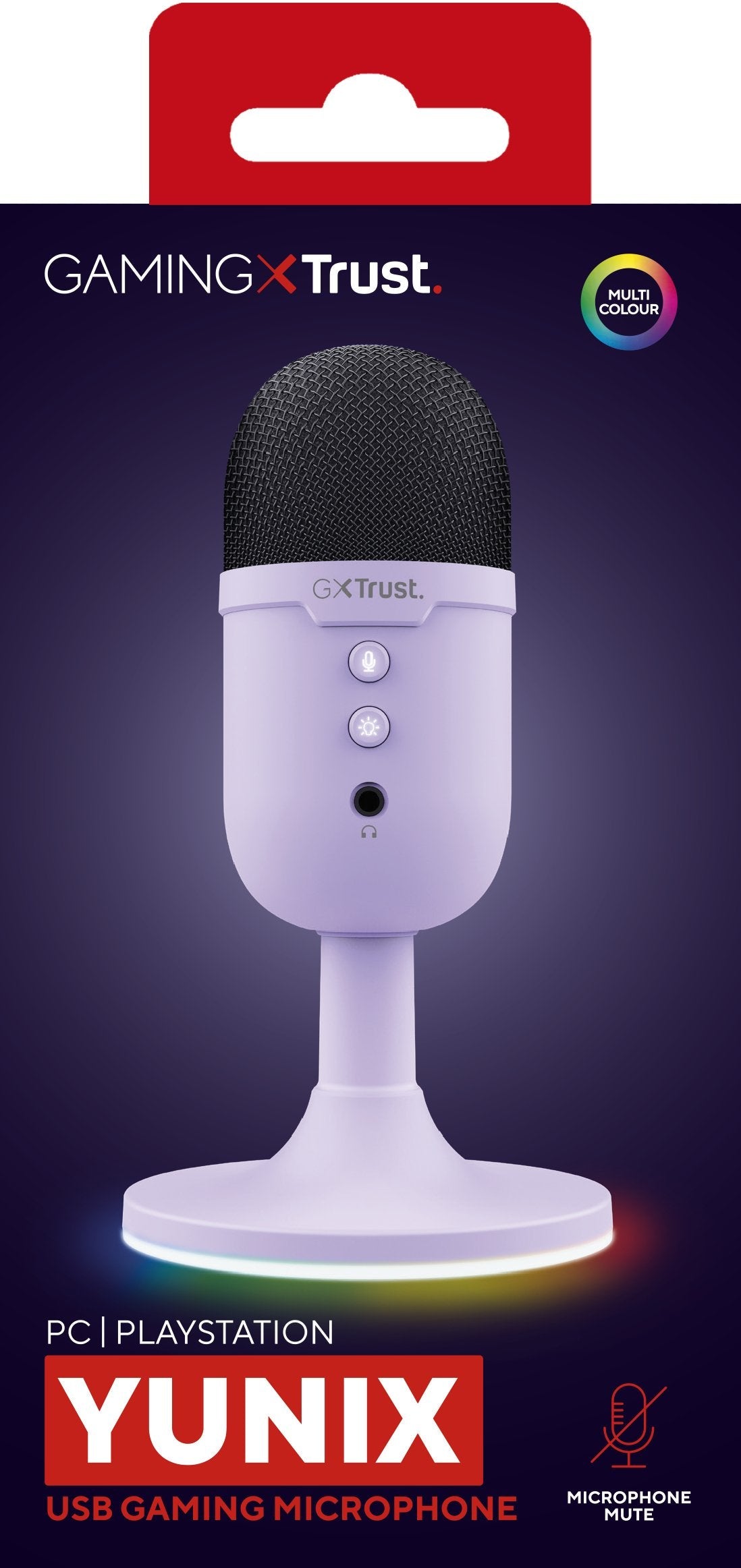 EAN 8713439253757 - Trust GXT 234P Yunix Púrpura Micrófono de superficie para mesa imagen 7