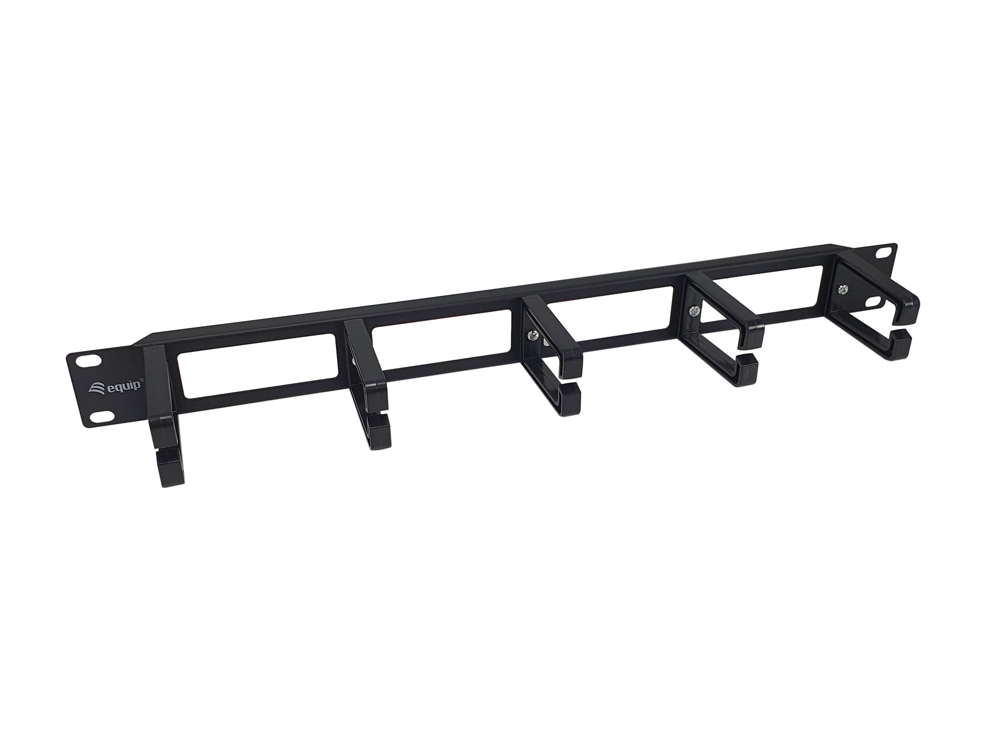 Equipo De Panel De Gemión De Cables De 19" Equip Negro