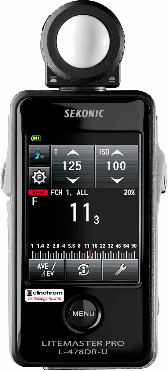 Sekonic L-478dr-El Medidor De Luz Negro