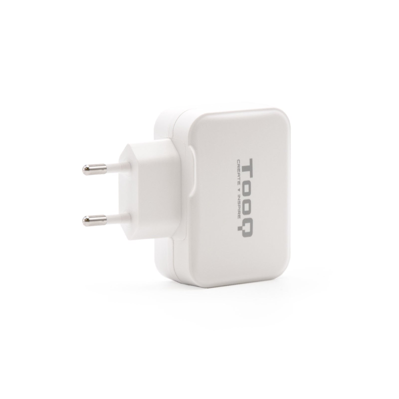 Tooq Cargador De Pared Usb 2.0, Usb-C - Blanco