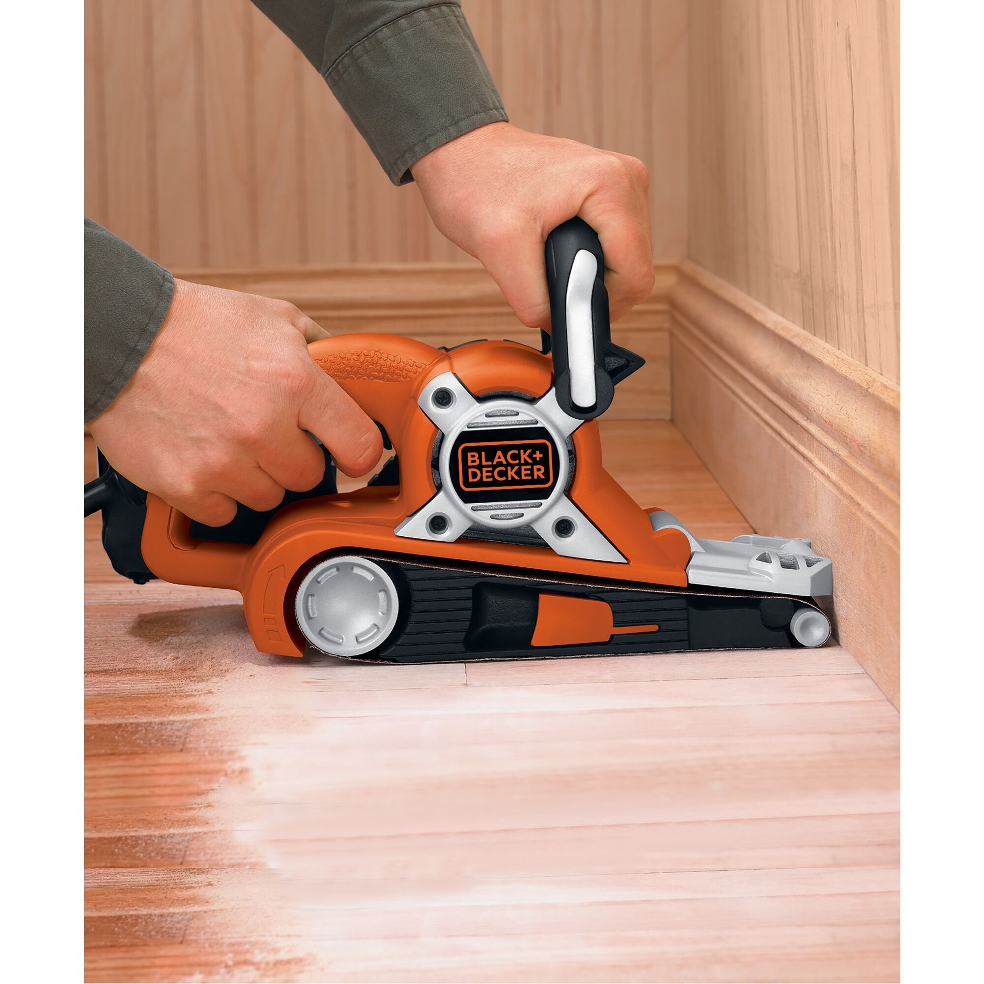 EAN 5035048128718 - Black & Decker KA88 lijadora portátil Lijadora de banda Naranja imagen 4
