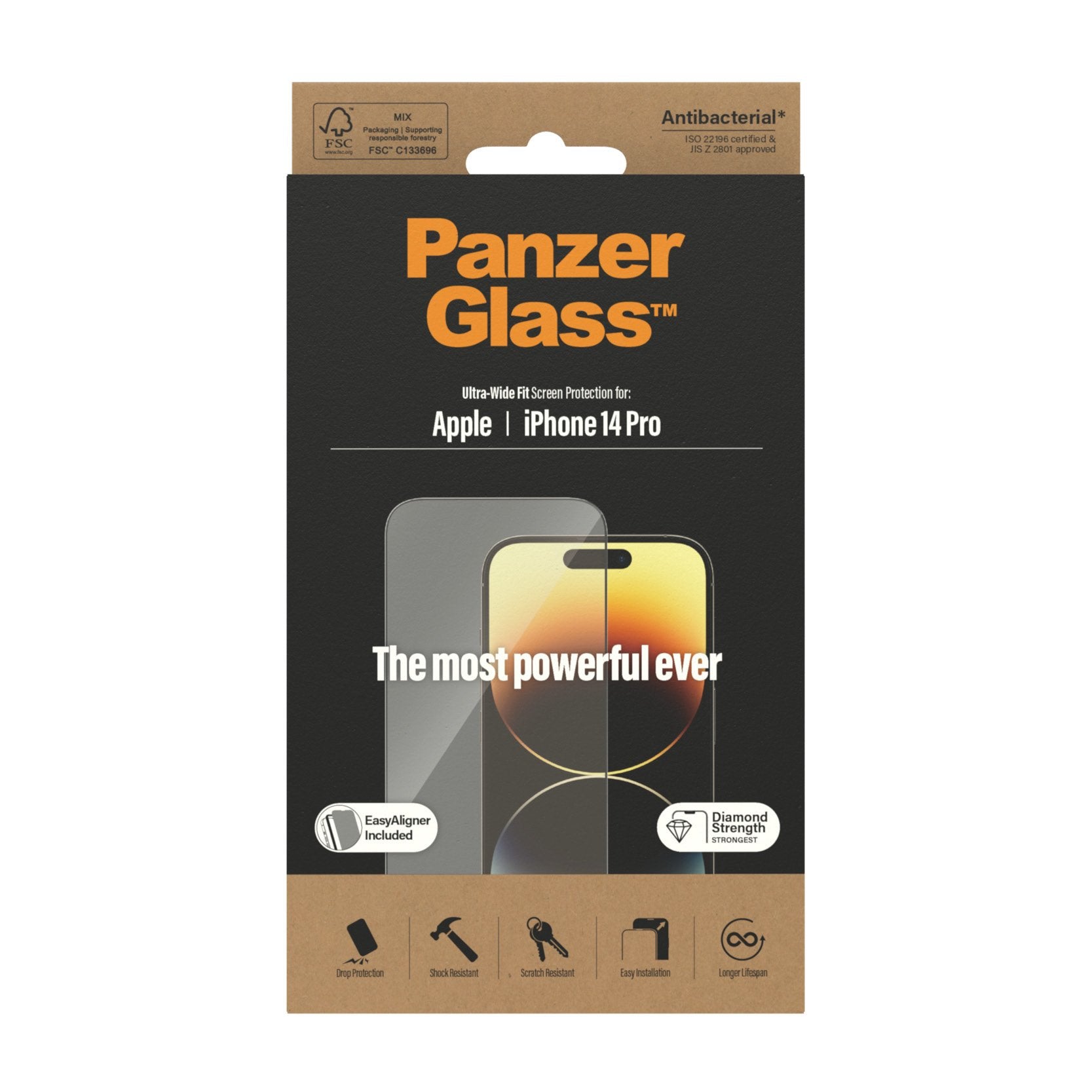 EAN 5711724027840 - PanzerGlass ® Screen Protector iPhone 14 Pro | Ultra-Wide Fit w. EasyAligner Protector de pantalla Apple imagen 3