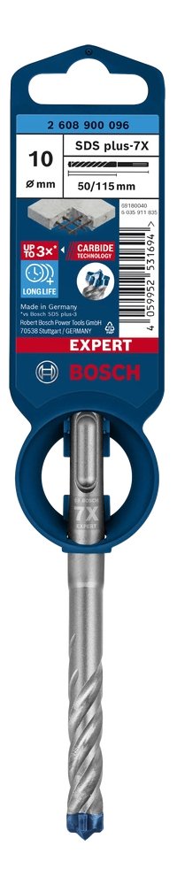 Broca Bosch Professional Expert Sds-Plus-7x, Ø 10 Mm, Longitud Útil 50 Mm 2608900096