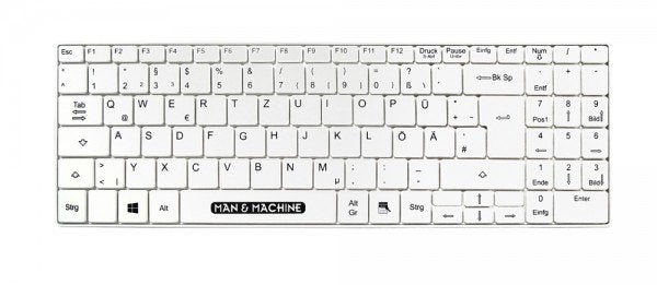 Man&Machine Its Cool De Blanco Hygienetastatur,Usb,99 Tasten,De