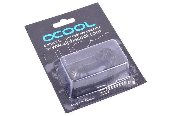 Adaptador De Ángulo Alphacool Hf Doble 45° Dr, Conexión Negro 17060