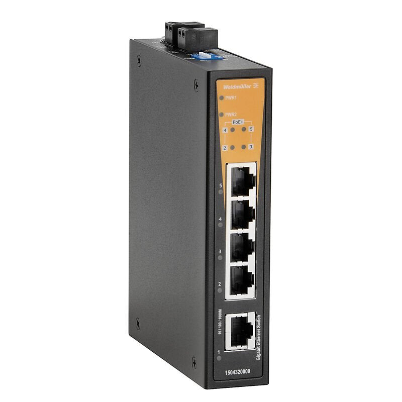 Weidmüller 1504340000 Ie-Sw-Bl05t-1gt-4gtpoe Industrial Ethernet Switch - - 1 - - 1 - Switch - 1 Gbps