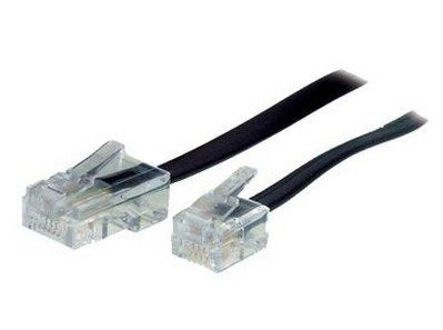 EAN 4017538702562 - S/CONN 6m RJ11 - RJ45 Negro, Transparente imagen 1