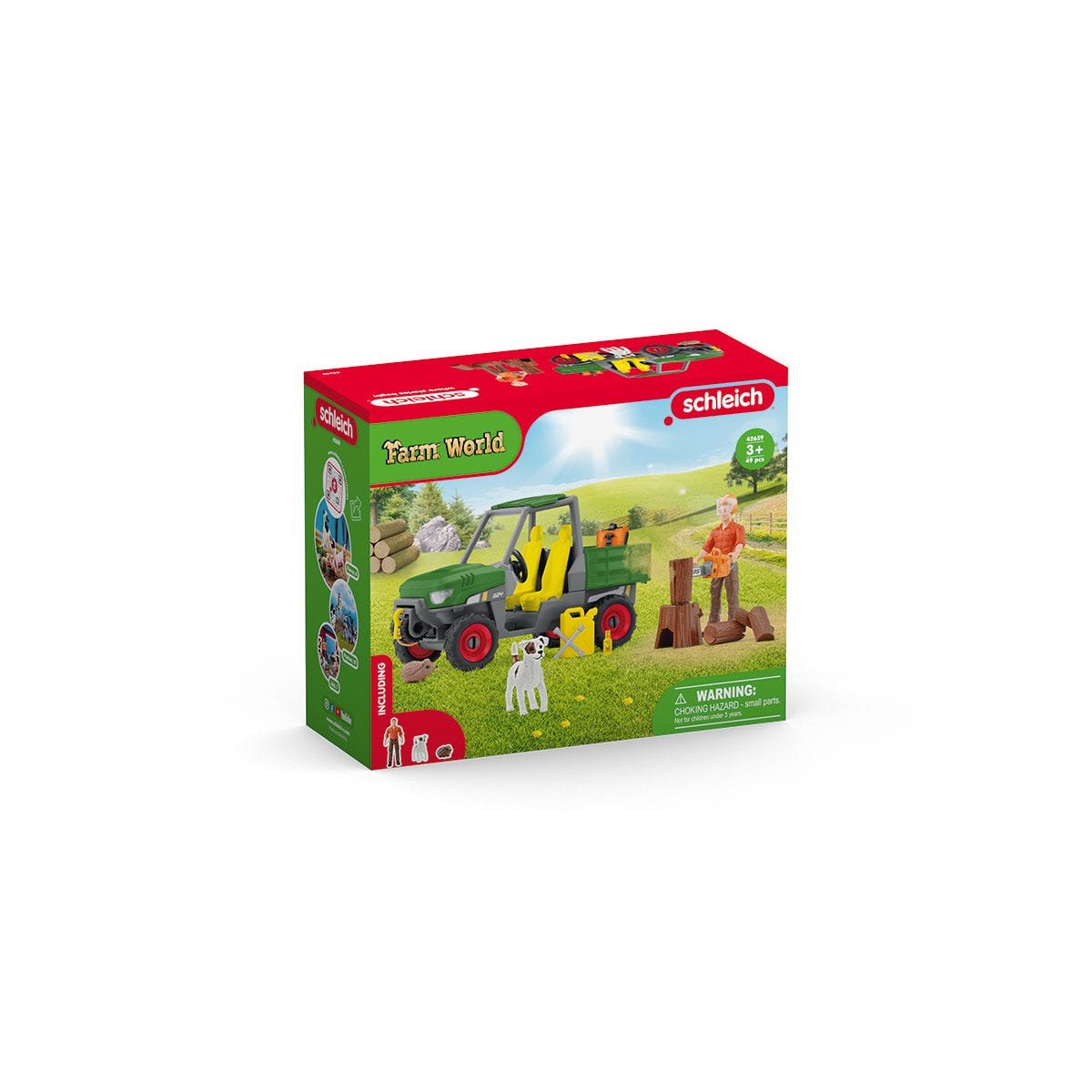 Figura Schleich Farm World Granjero Forestal Con Vehículo 42659