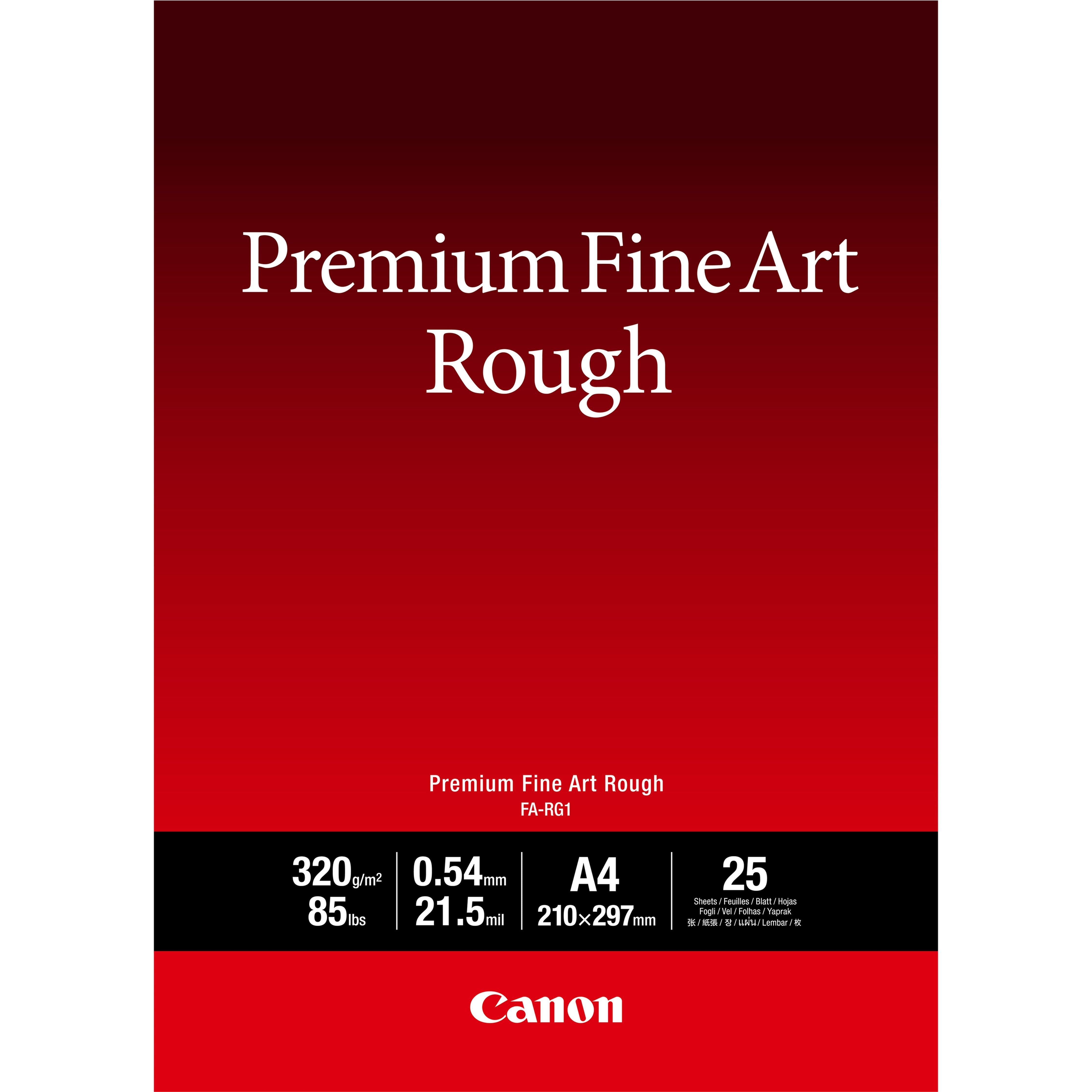 Canon Fa-Rg 1 Premium Fine Art Rough A 4, 25 Blatt, 320 G