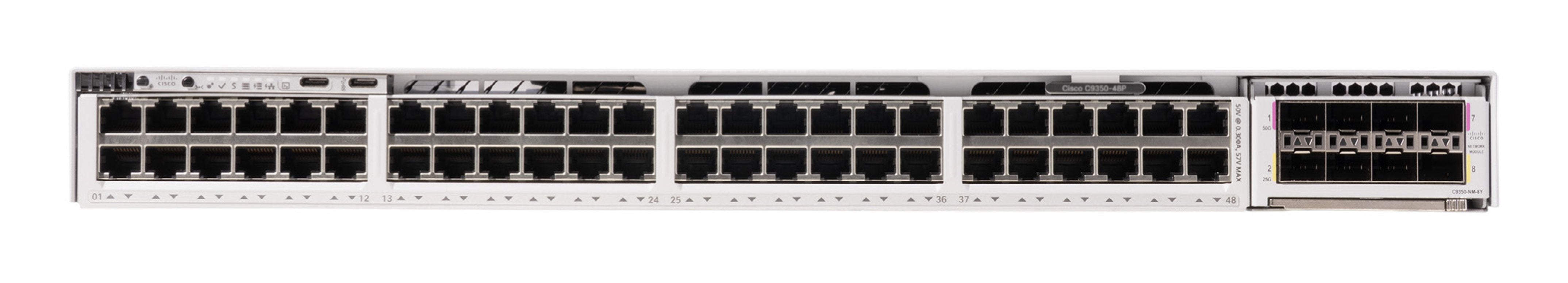 Cisco C9350-48p Conmutador L3 Gestionado 48 X 10/100/1000 (Poe) Sobremesa Montable En Rack Poe (1440 W)