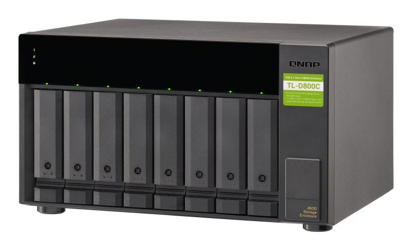 EAN 4713213516188 - QNAP TL-D800C caja para disco duro externo Carcasa de disco duro/SSD Negro, Gris 2.5/3.5" imagen 6