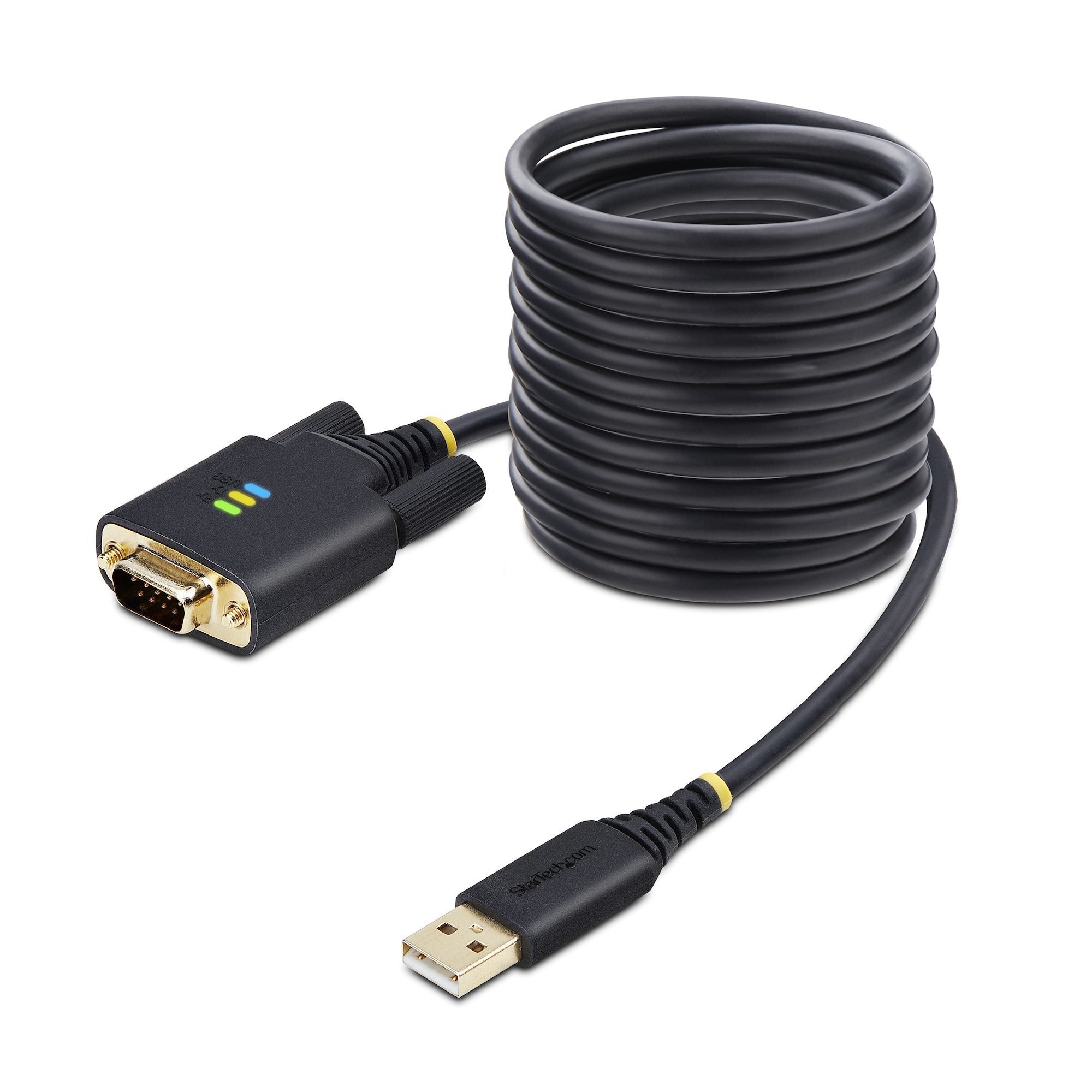 Startech.Com 1p10ffc-Usb-Serial Cable De Serie Negro 3 M Usb Tipo A Db-9