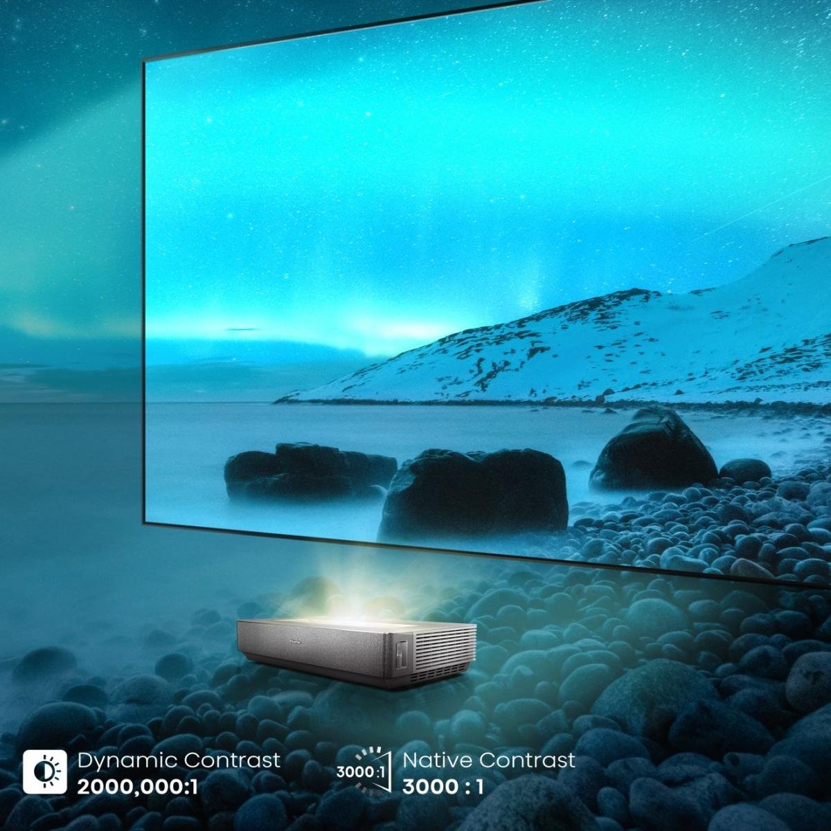 EAN 6942351409559 - Hisense 100L5ND proyector de TV Proyector de alcance ultracorto 2700 lúmenes ANSI DLP UHD 4K (3840x2160) imagen 10