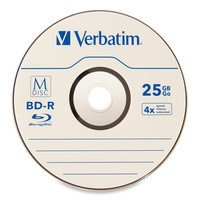 Verbatim 98909 Disco Blu-Ray Lectura/Escritura (Bd) Bd-R 25 Gb 25 Pieza(S)