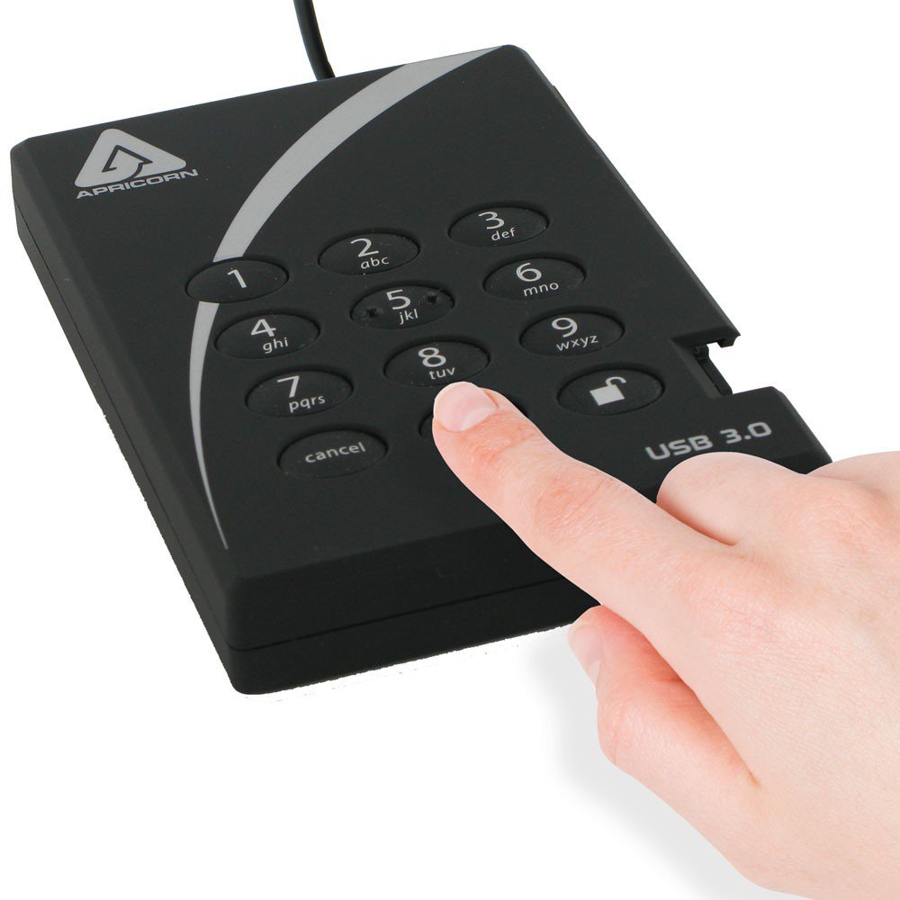 EAN 0708326913195 - Apricorn A25-3PL256-1000 disco duro externo 1 TB 5400 RPM USB tipo A 3.2 Gen 1 (3.1 Gen 1) Negro imagen 4