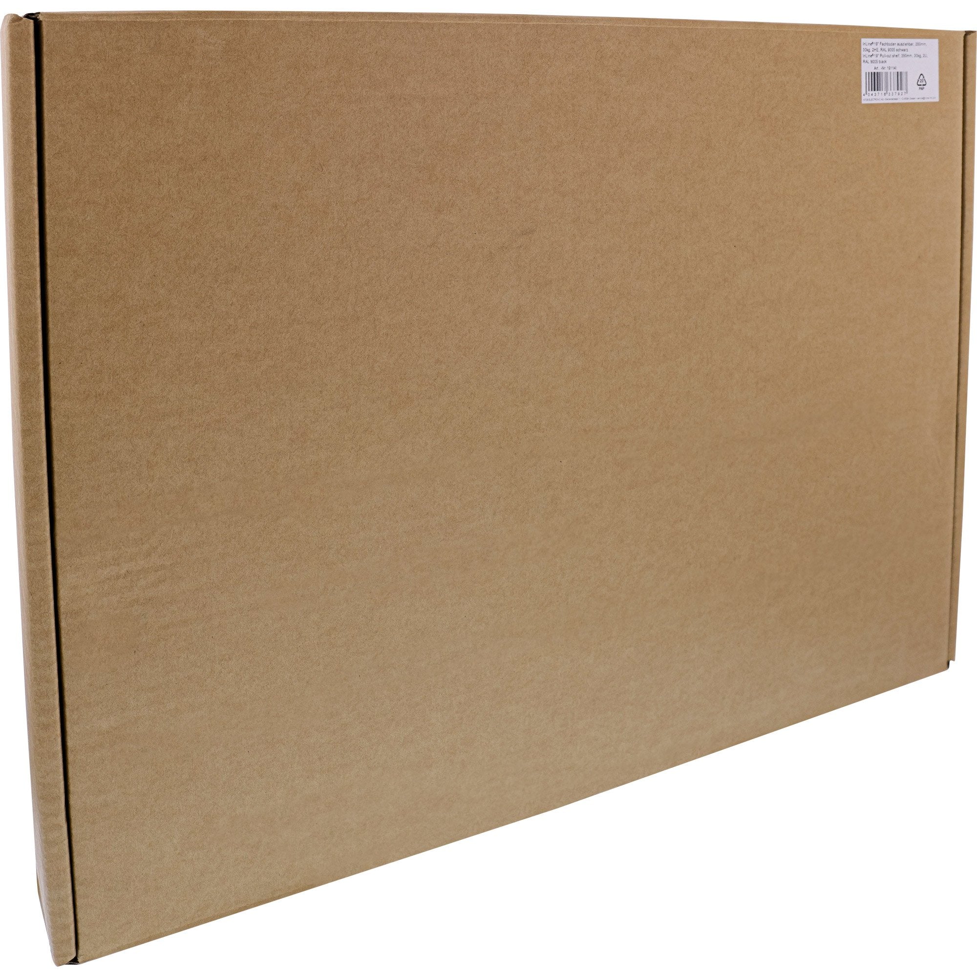 Inline® 19" Pull-Out Shelf, 350mm, 30kg, 2u, Ral 9005 Negro