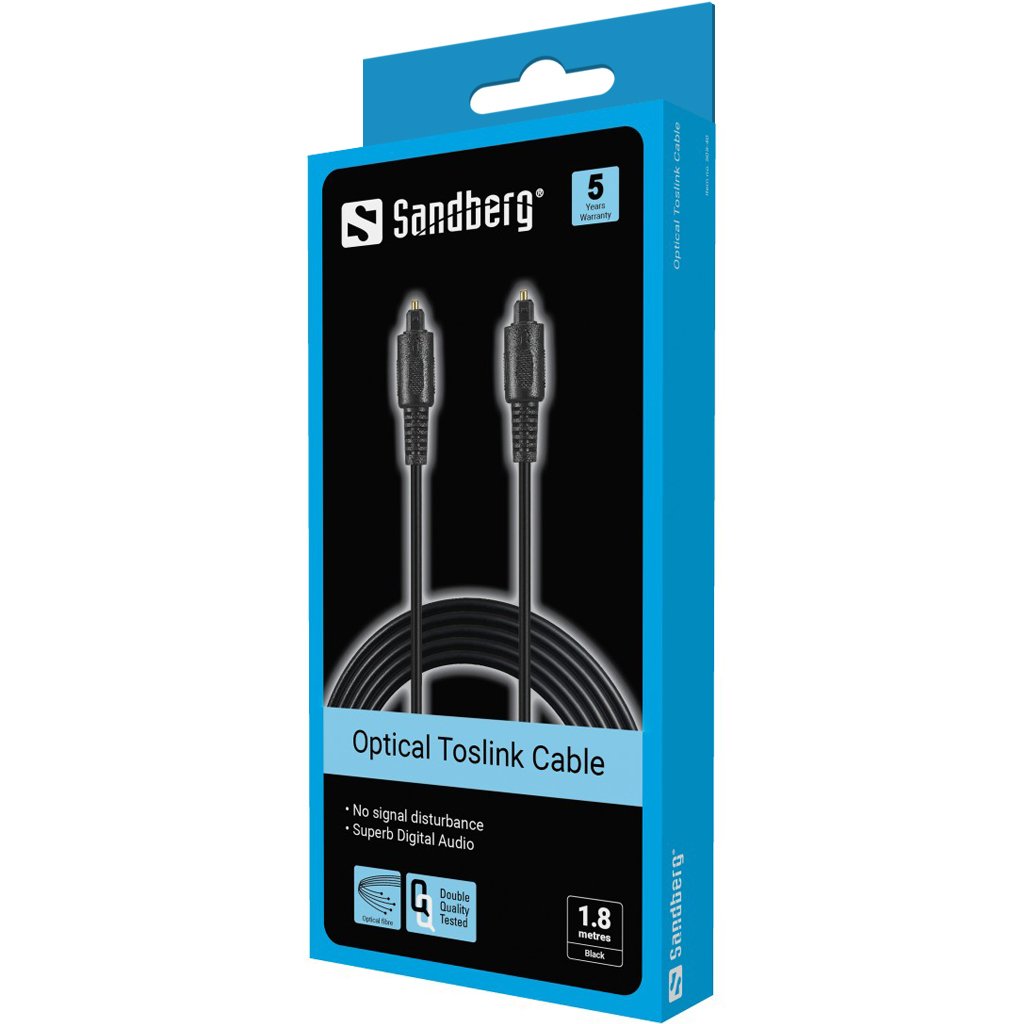 Sandberg Optical -Toslink, 1.8m