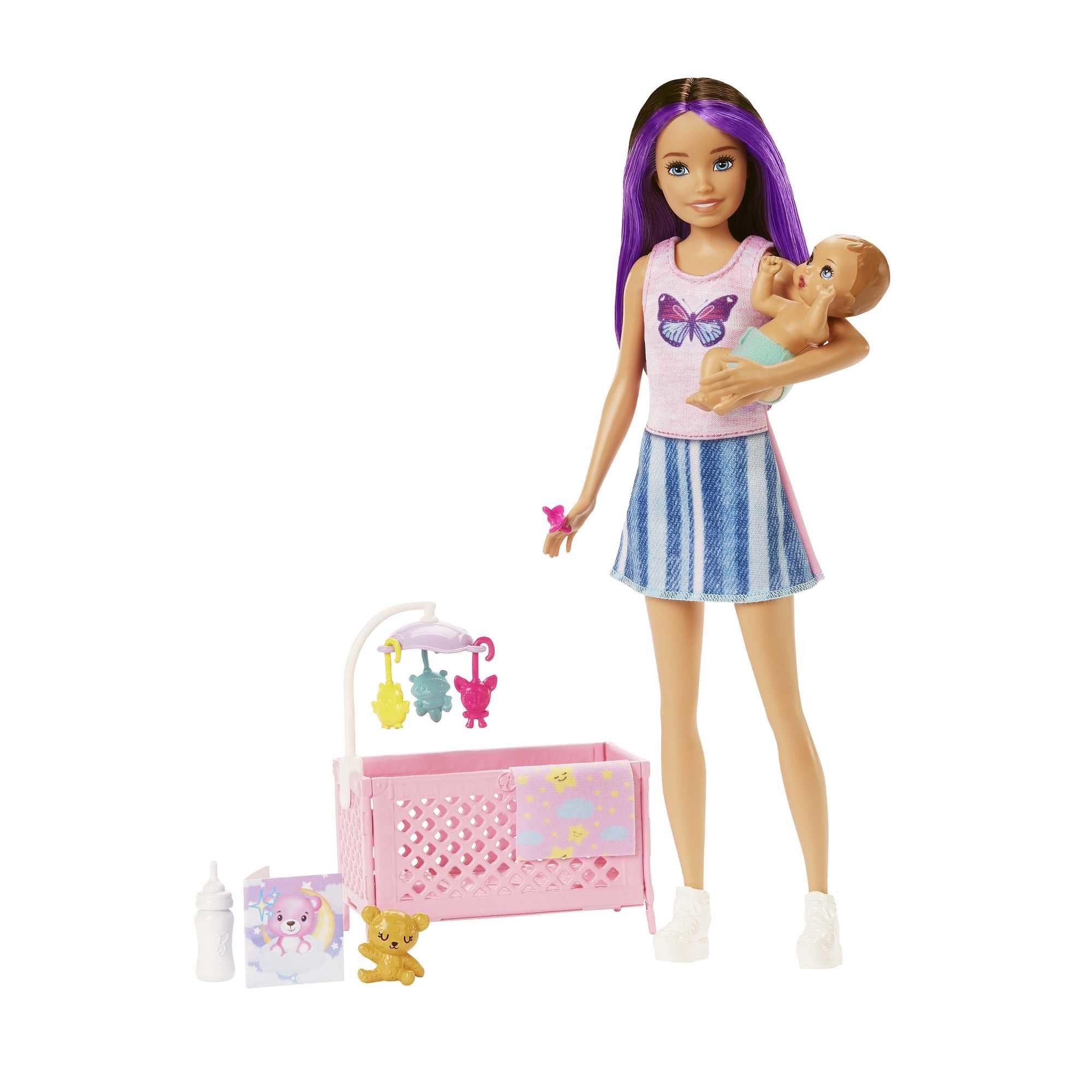 Muñeca Mattel Barbie Skipper Babysitters Inc. Skipper Bebé Dormida Hjy33