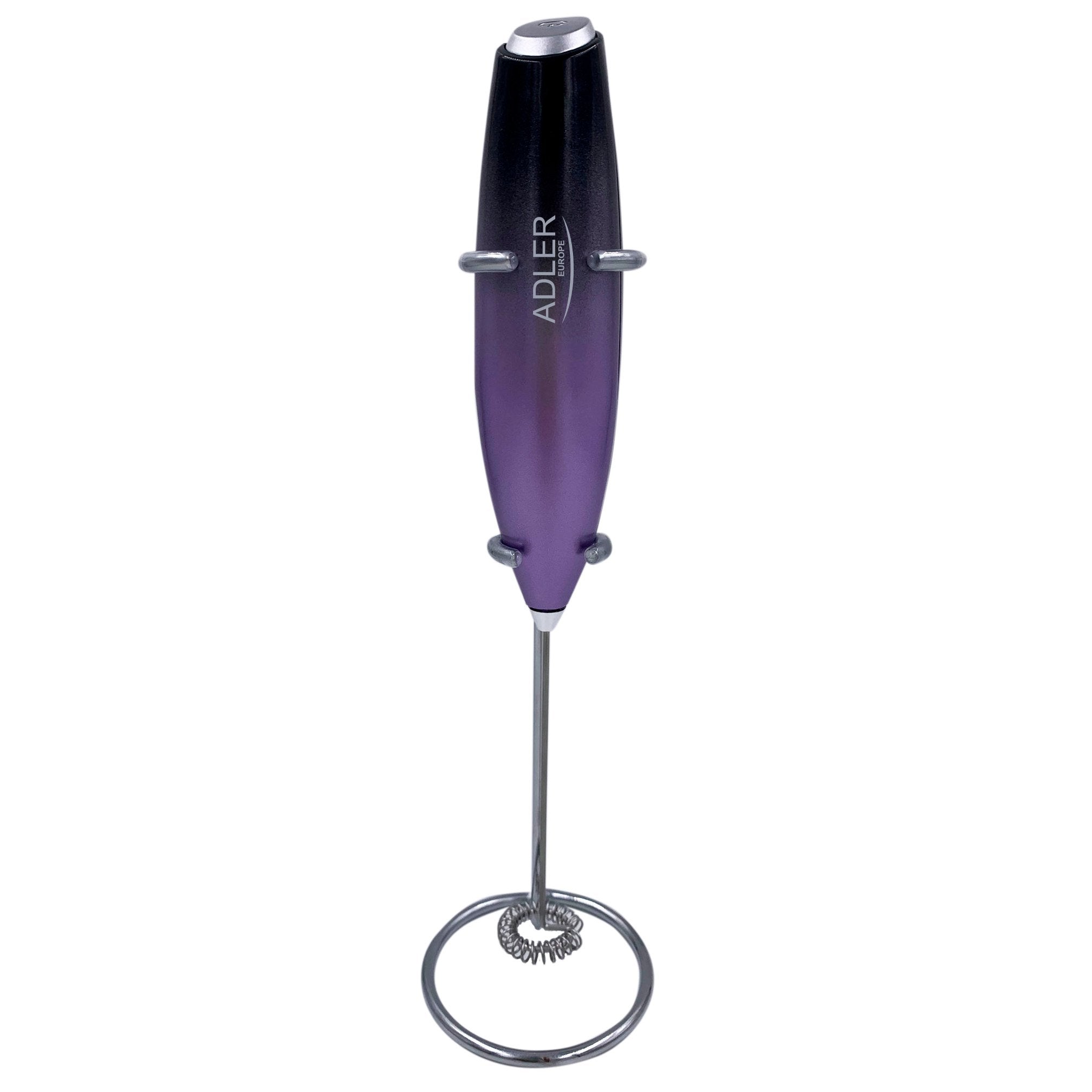 Adler Ad 4499 Espumador De Leche Con Soporte Negro Morado