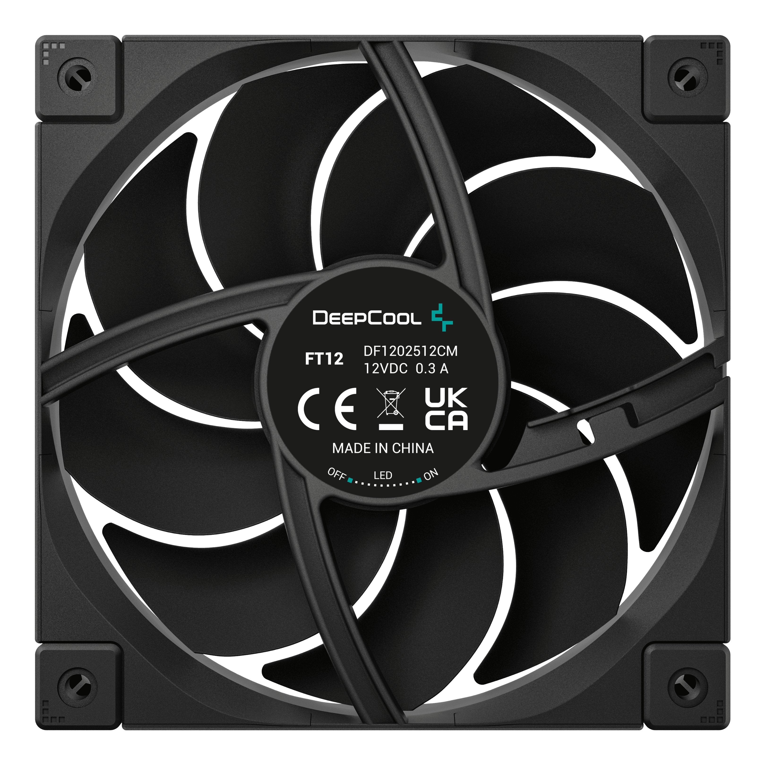 Ventilador 120x120 Deepcool Ft12 Black