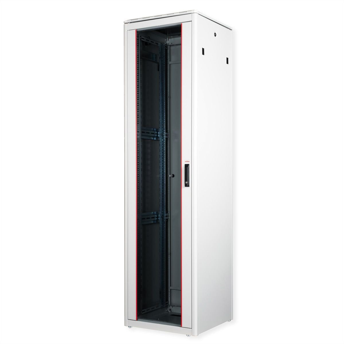 Roline 19-Zoll Netzwerkschrank Pro 47 He, 600x600 Bxt Glastr Grau