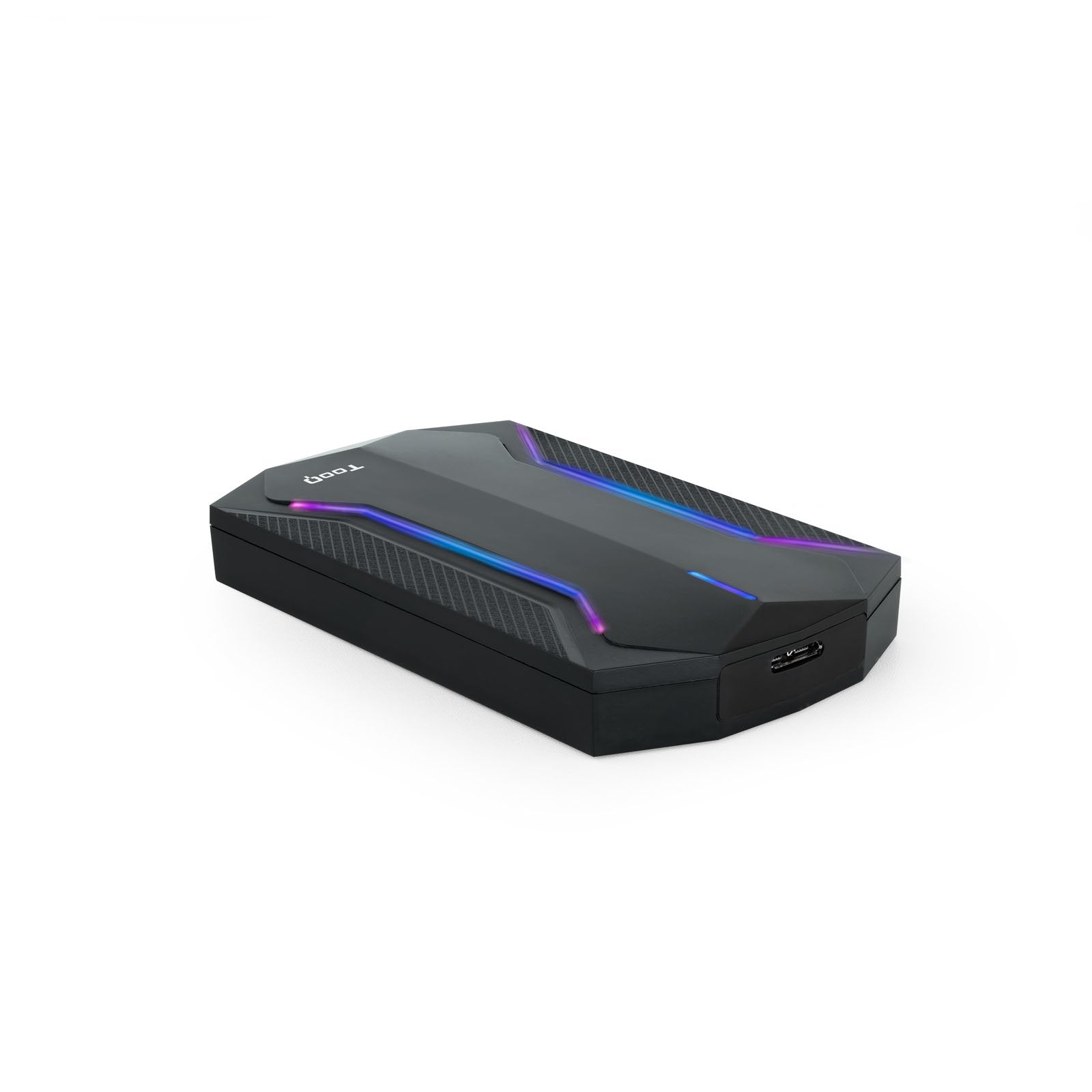 EAN 8433281012370 - TooQ TQE-2599RGB caja para disco duro externo Carcasa de disco duro/SSD Negro 2.5" imagen 2