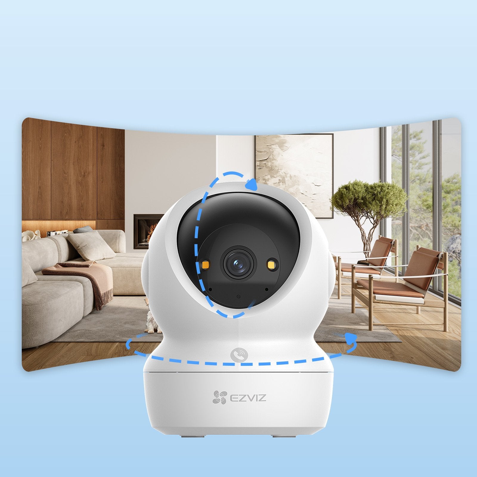 EAN 6941545642147 - EZVIZ H6c G1 3K Esférico Cámara de seguridad IP Interior 2880 x 1620 Pixeles Techo/Pared/Escritorio imagen 53