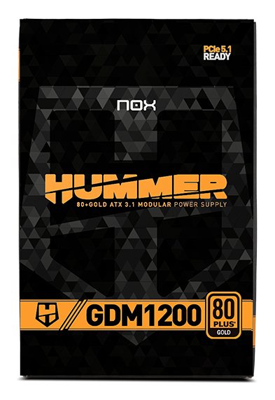 Fuente Alimentacion Nox Hummer Gdm1200w Fuente Modular Atx3.1 80+Gold