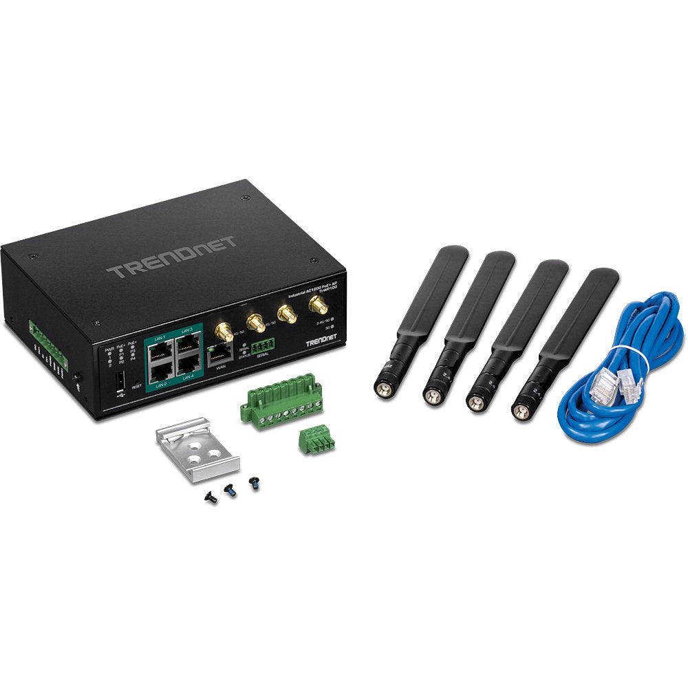 EAN 0710931161632 - Trendnet TI-WP100 router inalámbrico Gigabit Ethernet Doble banda (2,4 GHz / 5 GHz) Negro imagen 8