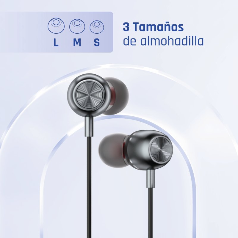 EAN 8435364317037 - iggual IGG317037 auricular y casco Alámbrico Dentro de oído Llamadas/Música Negro imagen 3