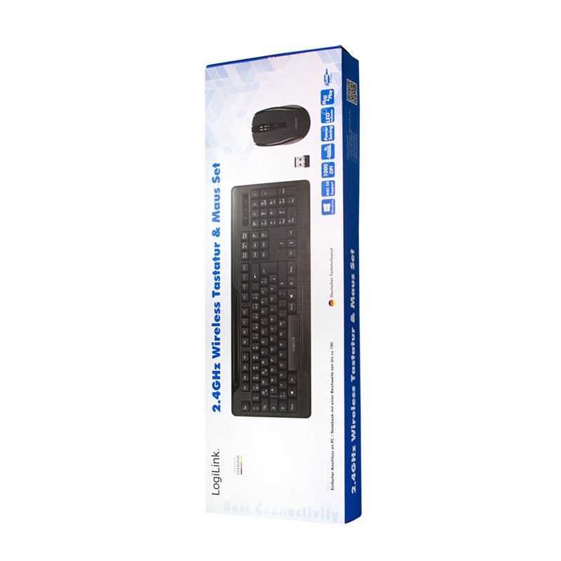 EAN 4052792060126 - LogiLink ID0194 teclado Ratón incluido RF inalámbrico Negro imagen 8
