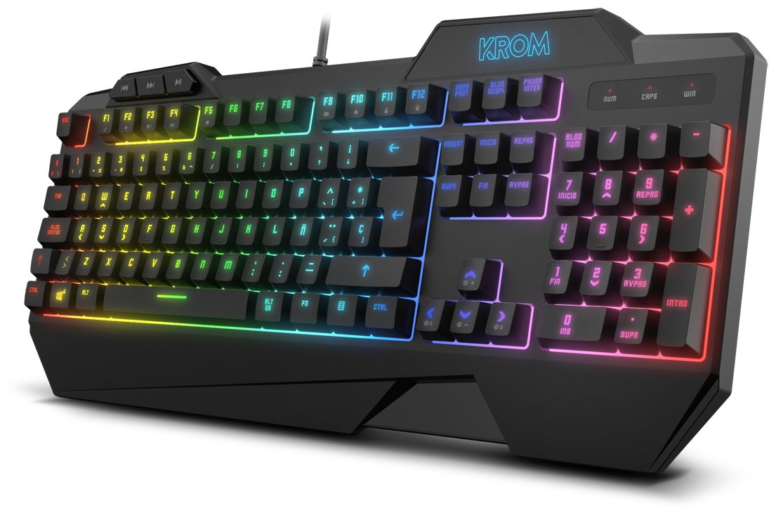 EAN 8436587971051 - Krom Krusher teclado Ratón incluido Juego USB Negro imagen 4