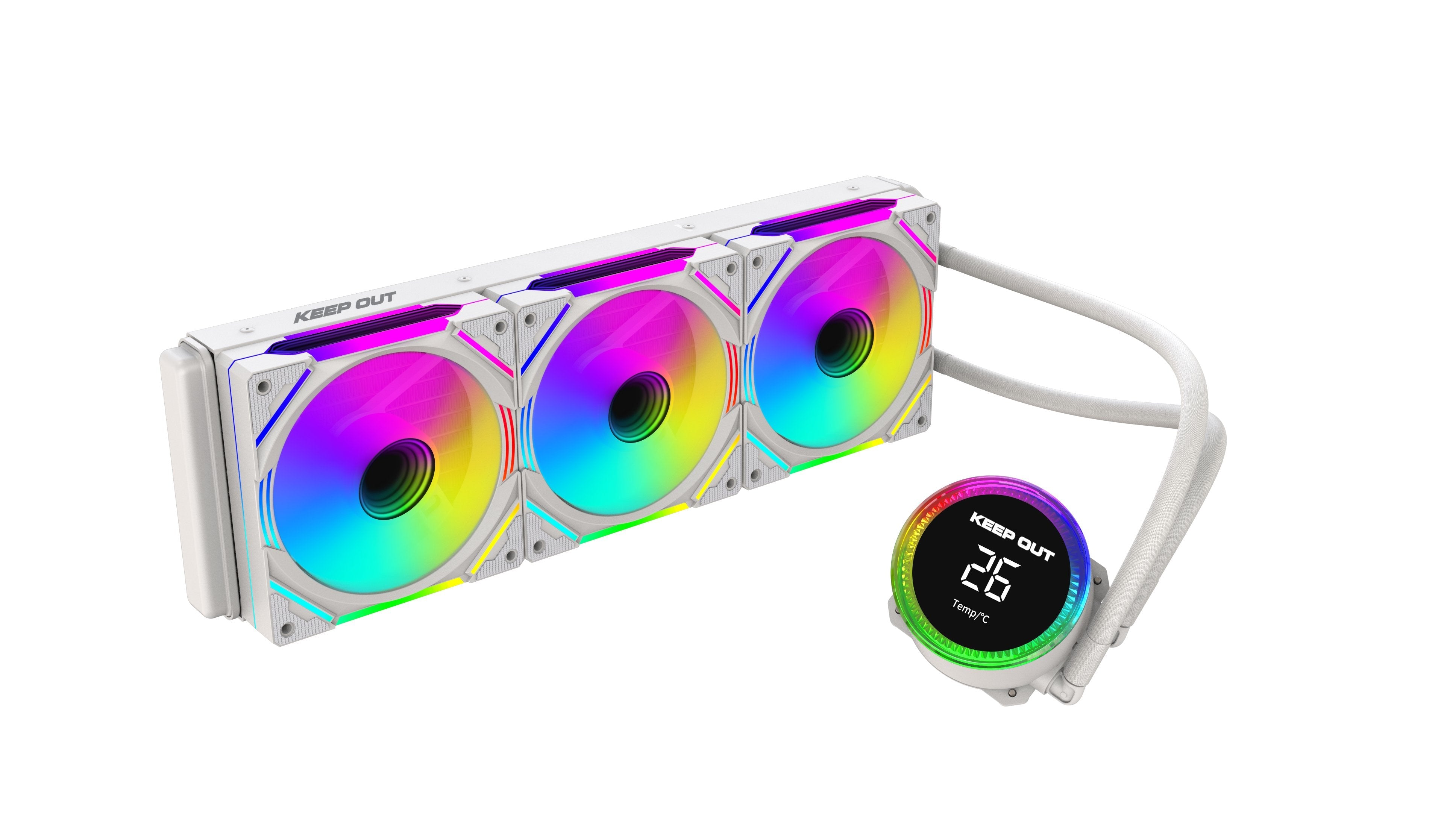 Refrigeracion Liquida Xwc-360 Pro Argb Blanco Keepout Argb/ Intel (Lga115x/1200/1700/1366/2011/2066) Y Amd (Am5/Am4).
