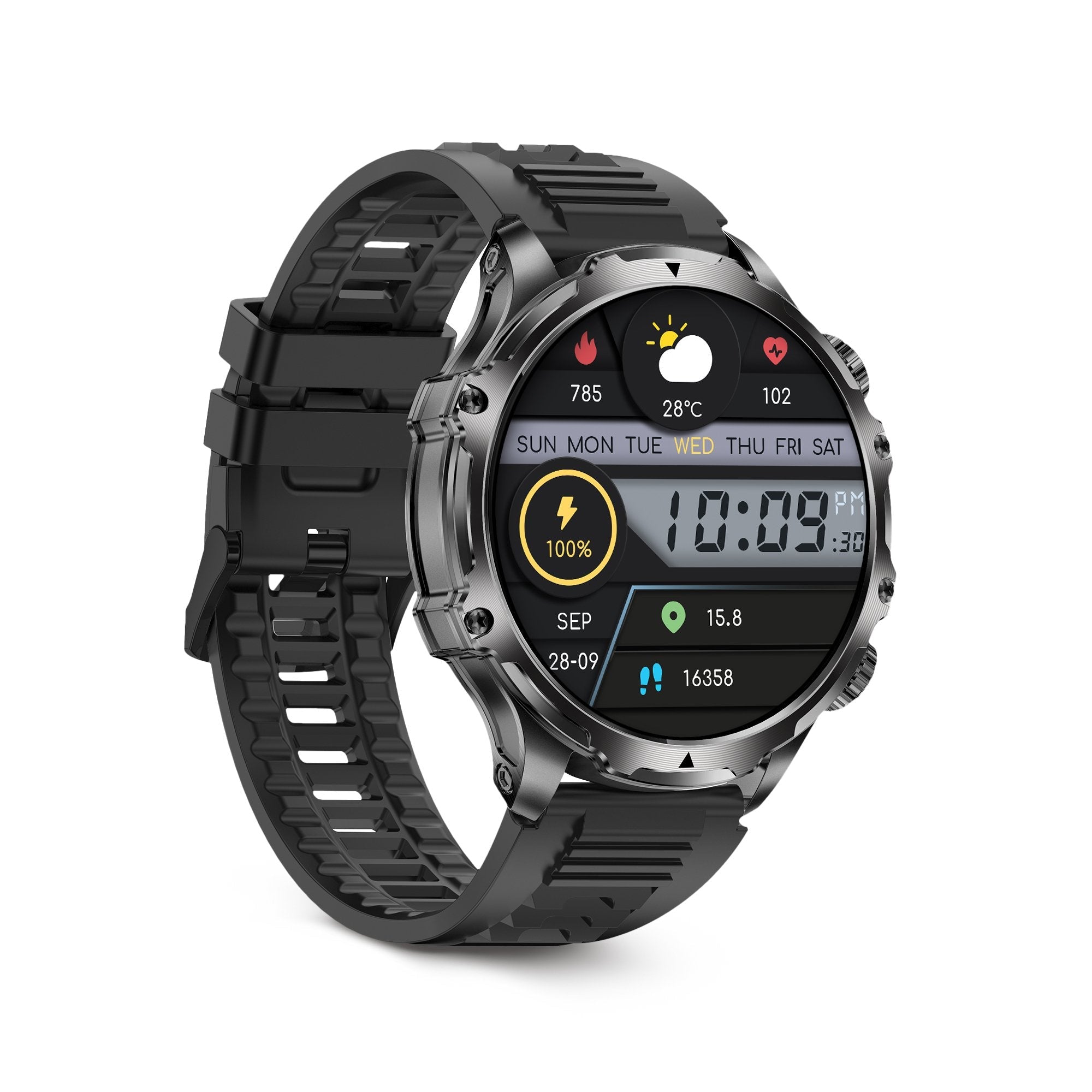 Smartwatch Ksix Venture Black Xxl 1.85"