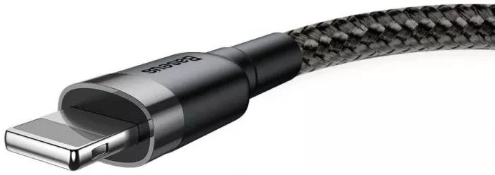 Baseus Cable Usb 2.0 Lightning 1.5a 2m (Gris Y Negro)