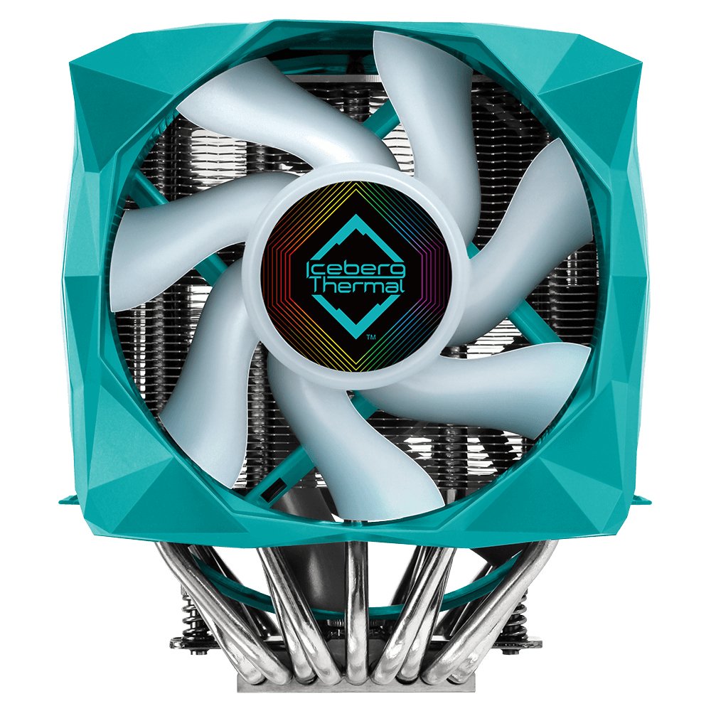 EAN 1230000071260 - Iceberg Thermal IceSLEET X9 Dual TR Procesador Enfriador 12 cm Verde azulado 1 pieza(s) imagen 2