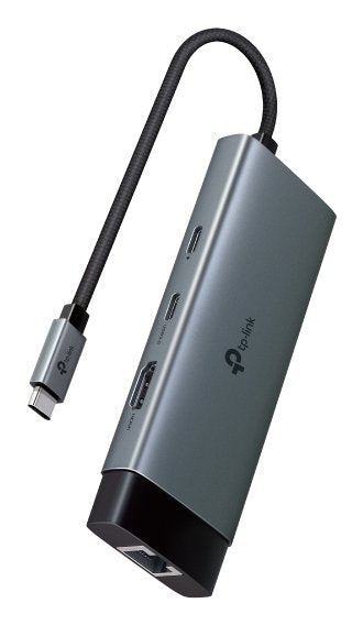 Hub Tp-Link Uh6120c Usb Type-C 6 En 1 , Estación De Acoplamiento Gris/Negro Uh6120c