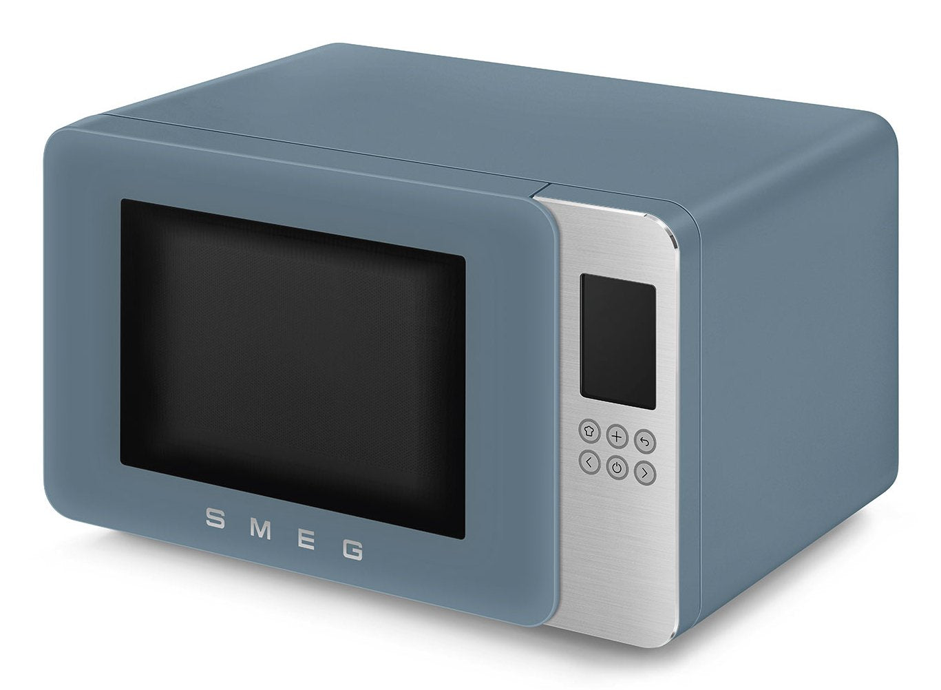 Microondas Smeg Con Grill Moc01sbmeu, 4 Fkt, 1900w, Azul Tormenta Mate