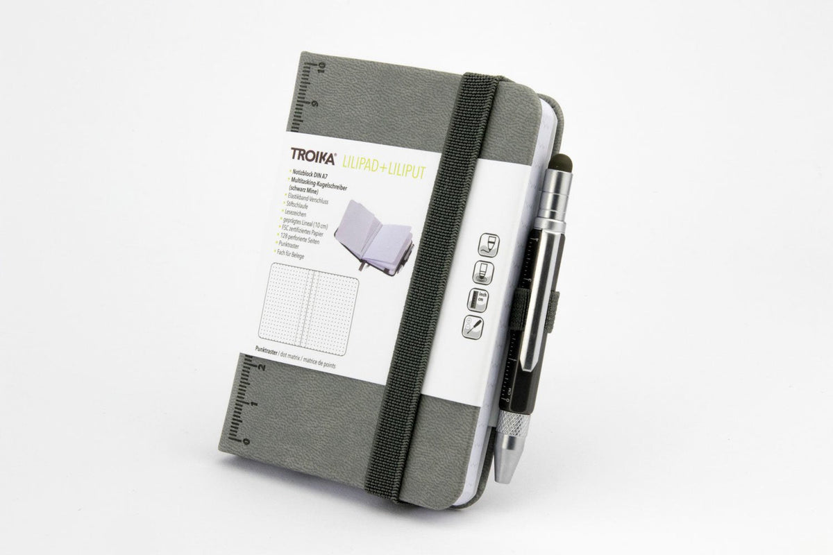 Troika Bloc De Notas Lilipad+Liliput Tool Pen Gris