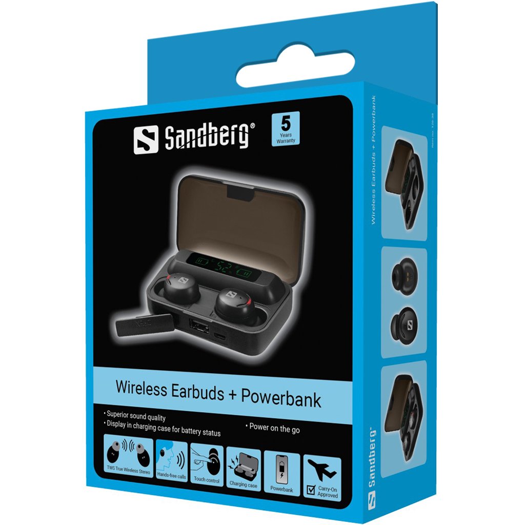 EAN 5705730126383 - Sandberg 126-38 auricular y casco Auriculares True Wireless Stereo (TWS) Dentro de oído Llamadas/Música N imagen 5