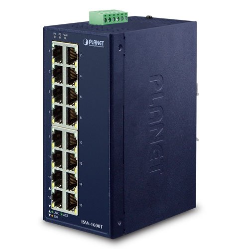 EAN 4711605284158 - PLANET ISW-1600T switch No administrado Fast Ethernet (10/100) Azul imagen 1