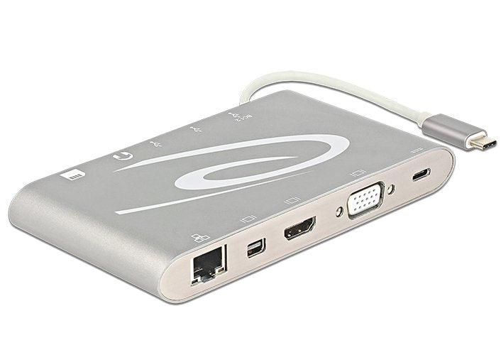 EAN 4043619872985 - DeLOCK 87298 base para portátil y replicador de puertos USB 3.2 Gen 1 (3.1 Gen 1) Type-C Plata imagen 2