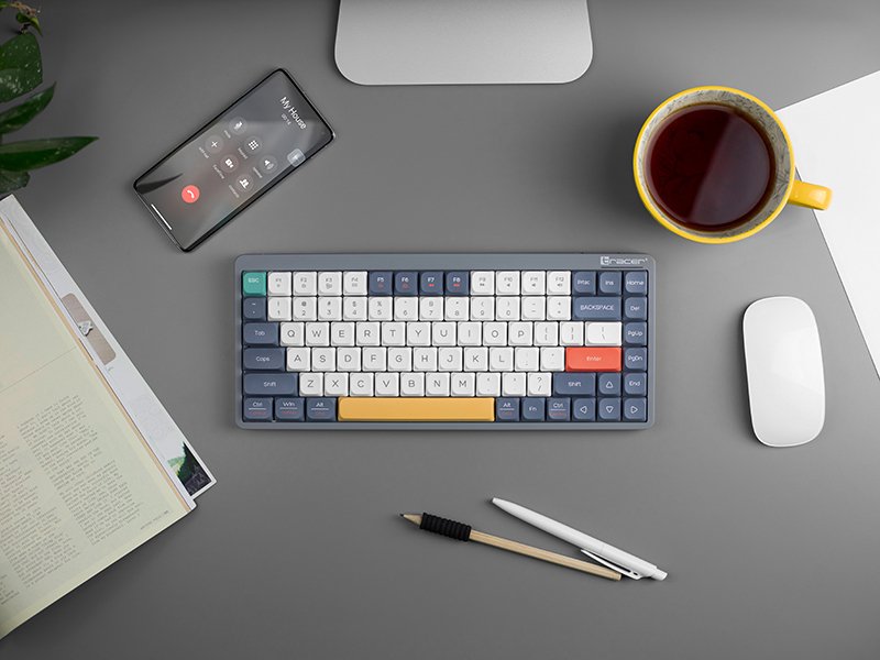 EAN 5907512871614 - Tracer FINA 84 teclado Juego USB + RF Wireless + Bluetooth QWERTY Inglés Gris imagen 8