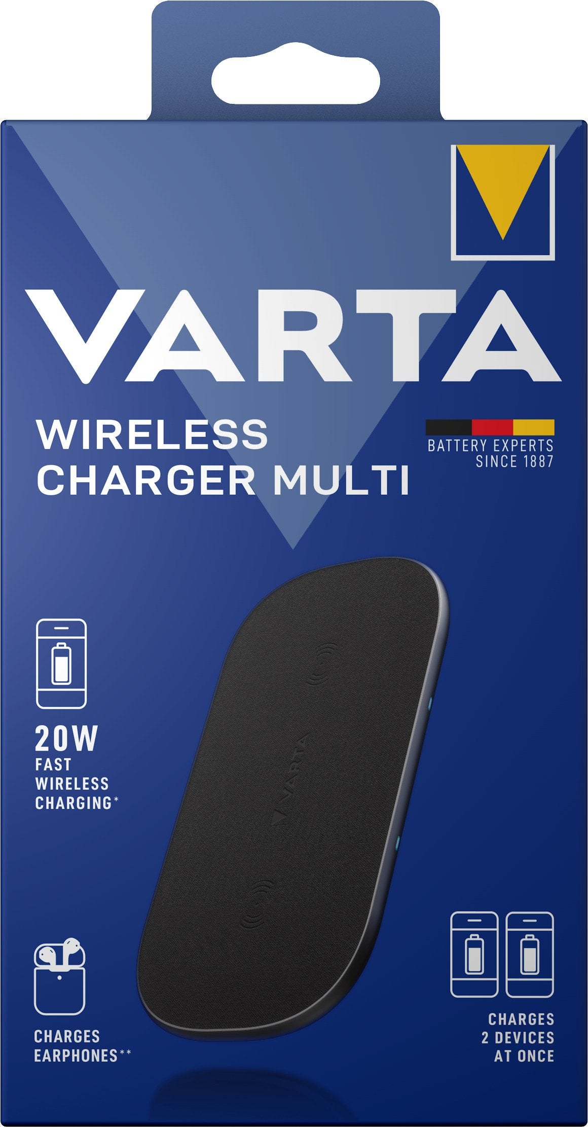 EAN 4008496056026 - Varta 57906 101 111 cargador de dispositivo móvil Universal Negro USB Cargador inalámbrico Carga rápida I imagen 3