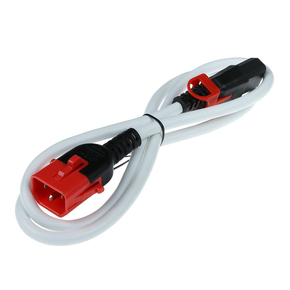 Cable Extension C13 A C14 0.5 M Iec Lock Dual Locking Blanco, Pc3606 Act