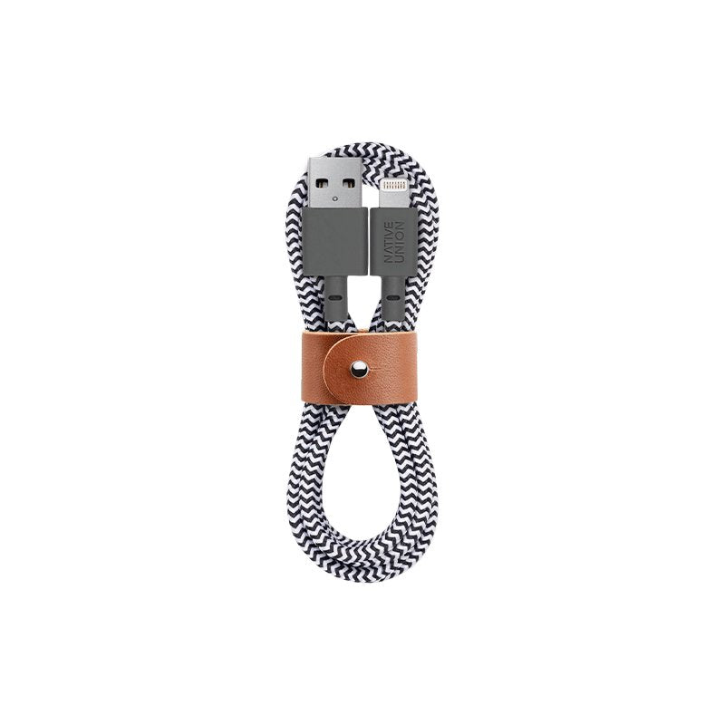 Native Union Belt Cable Usb-A To Lightning 1,2m Zebra