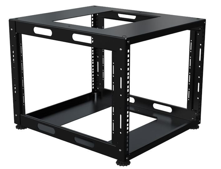19" D=584mm 08u Special Open  Frame Ral 9005 Black